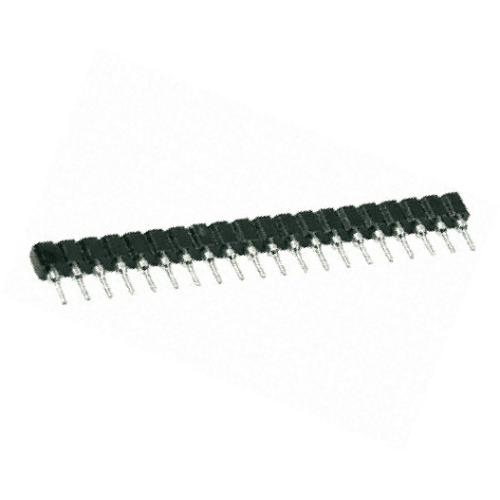 Socket Strip 20-pin x 0.1 inch  turned pin - (pack of 2)
