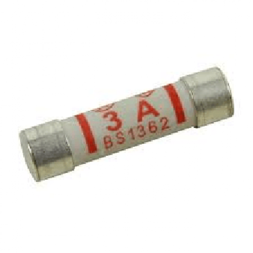 3 amp ceramic mains fuse 25mm for standard UK mains plug