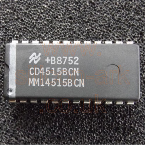 4515 (CD4515BCN) 4-Bit Latched/4-to-16 Line Decoders - National Semiconductor