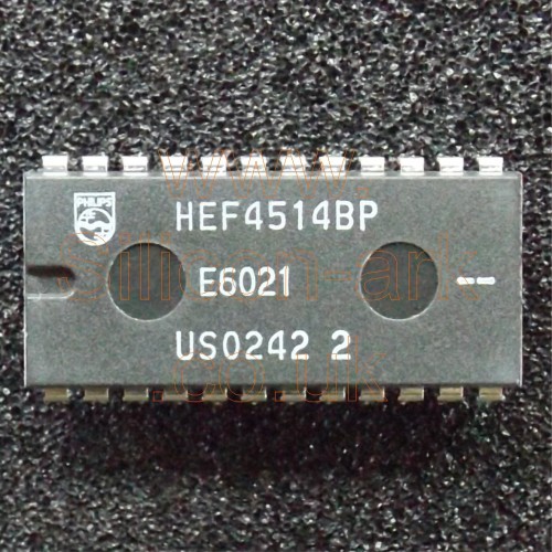 4514 (HEF4514BP) 4-Bit Latch / 4-16 line decoder - Philips