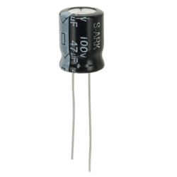 47uF 100V radial Electrolytic Capacitor - Tru-Cap