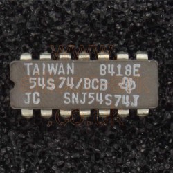 54S74J (SN54S74J)  dual D-type FLIP-FLOPS -Texas Instruments