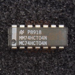 74HCT04 (MM74HCT04N) hex inverters - National