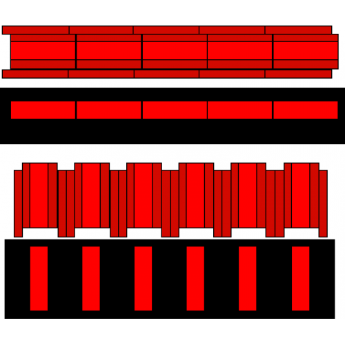 LED 1 x 5mm red stackable