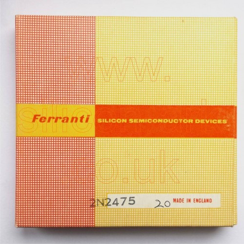 2N2475 silicon NPN transistor - Ferranti