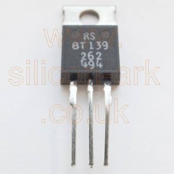 BT139 triac - (RS 262-494)  RS Components