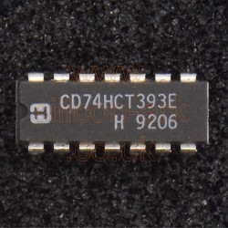 74HCT393 (CD74HCT393E) dual 4-bit binary counter - Harris