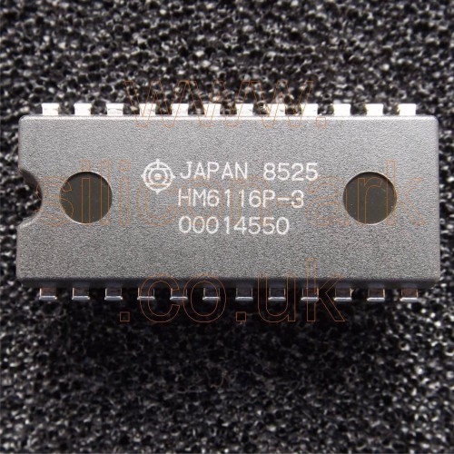 HM6116P-3  16K (2048 x8) 150ns CMOS SRAM - Hitachi