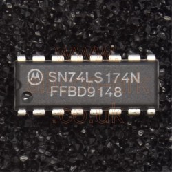 74LS174 (SN74LS174N)  hex D-type flip flop - Motorola
