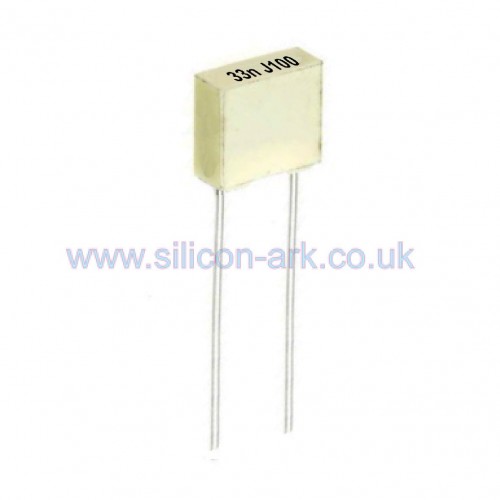 33nF /  0.033uF  100 Volt polypropylene film capacitor - Kemet