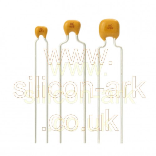 100nf  (0.1uF)  50V ceramic capacitor 2.5mm pitch - BC