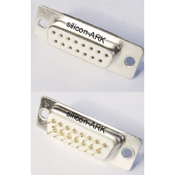 D-Sub 15-way socket straight pcb mount - RS Components