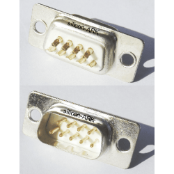 D-Sub 9-way plug - solder bucket - RS Components