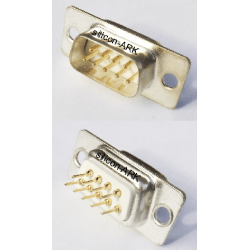 D-Sub 9-way plug straight pcb mount - RS Components