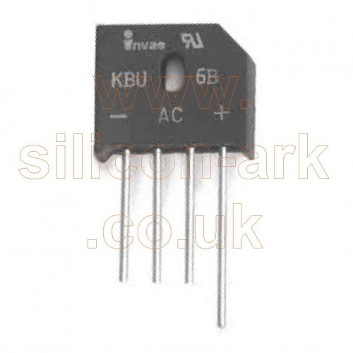 KBU6B 6Amp 100Volt Bridge rectifier - Invac