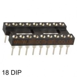 IC Socket 18 pin DIL narrow turned pin (W30518TTRC) - Winslow Adaptics