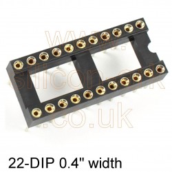 IC Socket  22-pin DIP turned pin (W30522RC)  - Winslow