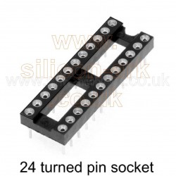 IC Socket 24-pin DIL  (narrow turned pin ) - TruConnect