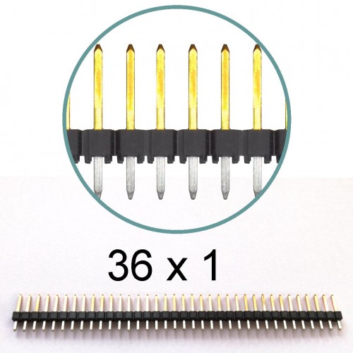 Pin header strip 36 x 1 (77311-818-36) - Amphenol