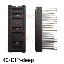 IC Socket 40-pin DIP wirewrap wide,deep - Vero