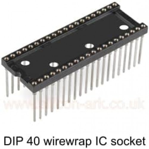 IC Socket 40 pin DIP wirewrap - Harwin