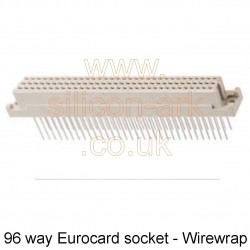 96-way Eurocard socket DIN41612  wirewrap (RS467-920) - RS Components