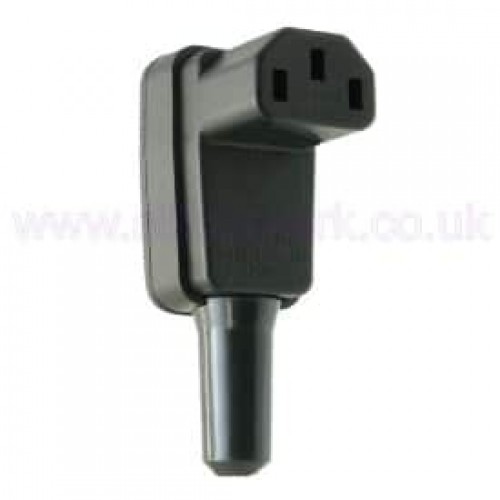 IEC female in-line right angled plug (4300-06) - Kaut & Bux