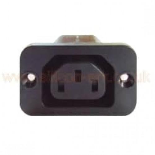 IEC320 C13 10A 250V female panel mount connector -  RS Components