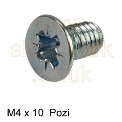 M4 x 10mm pozi csk machine screw A2 (25 Pack)