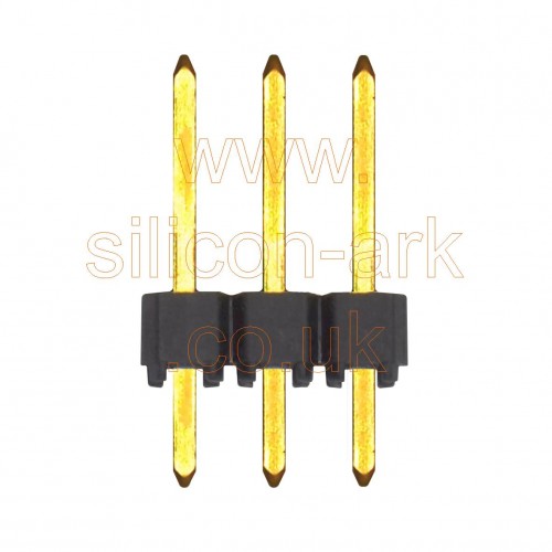 Pin header strip 3-way x 1-row 2.54mm - Dubilier