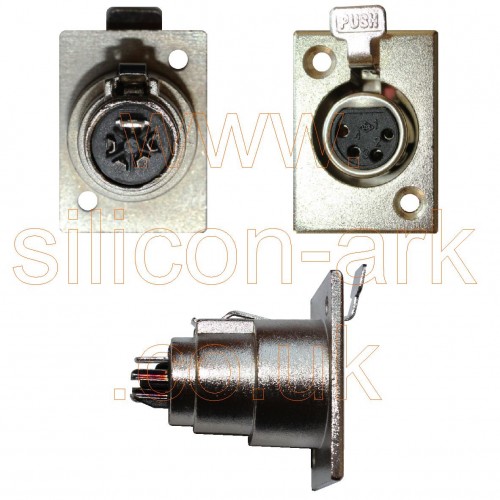 XLR  4-way socket (RS548-9111) - RS Components