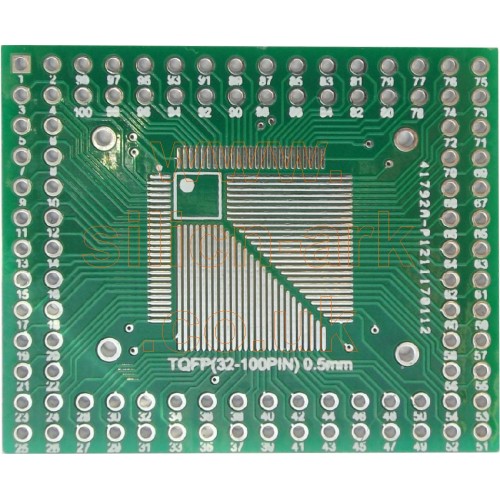 TQFP SMD to Through Hole PCB adaptor board