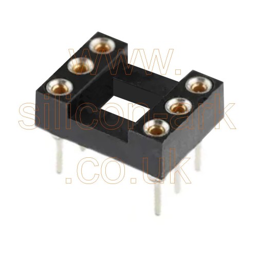 IC Socket 6-pin DIL turned pin - E-tec