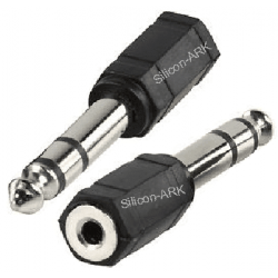 3.5mm stereo jack socket to 6.35 jack plug adapter