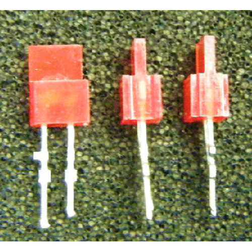 LED 1 x 5mm red stackable