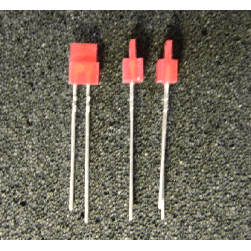 LED 1 x 5mm red stackable (long leads)