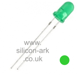 LED - 5mm GREEN - round - generic brand