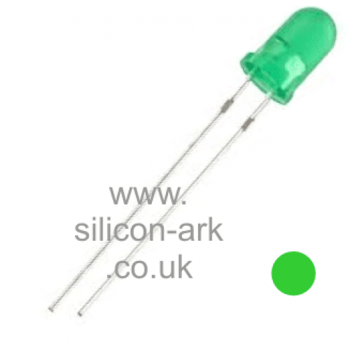 LED - 5mm GREEN - round - generic brand