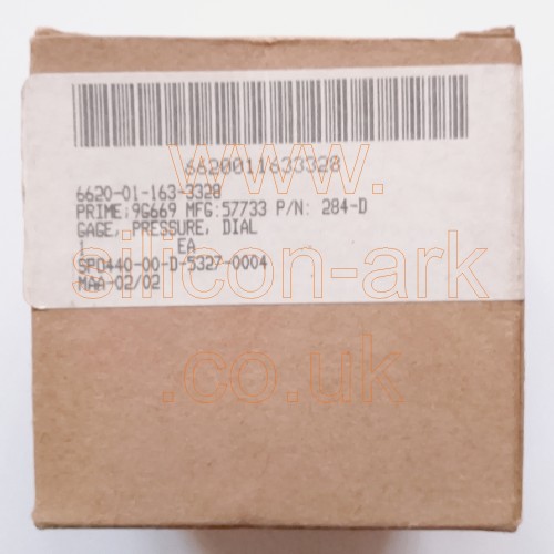 Oil Pressure Gauge 284D (NSN 6620-01-163-3328) - Stewart Warner