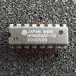 4864 (HM4864AP-12) 64Kx1 DRAM - Hitachi