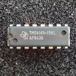 4164 (TMS4164-15NL)  (64K x 1) 150nS DRAM - Texas