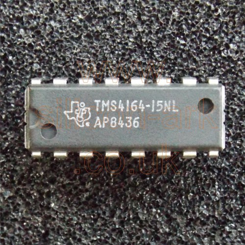 4164 (TMS4164-15NL)  (64K x 1) 150nS DRAM - Texas