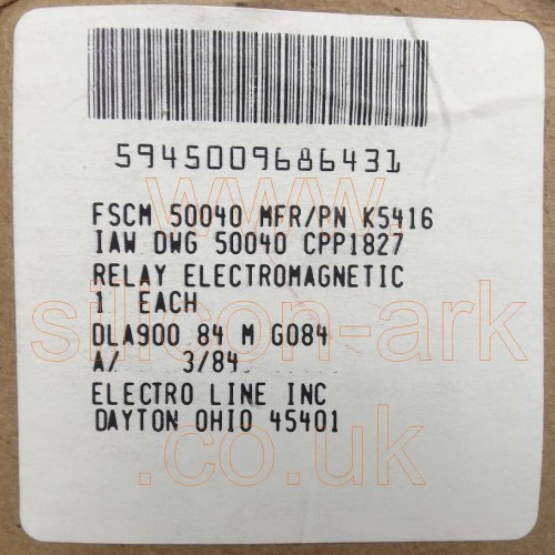 NSN 5945009686431  RELAY,ELECTROMAGNETIC 
