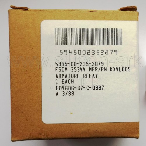NSN 5945-00-235-2879  Relay (K-X4L-005) - Leach