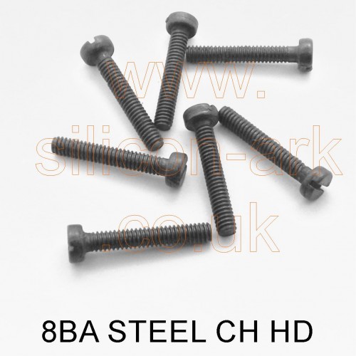 8BA x 1/2" steel cheese head screw (pack of 25)
