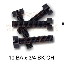 10BA x 3/4 BK steel Cheese head screw  (10 pack)