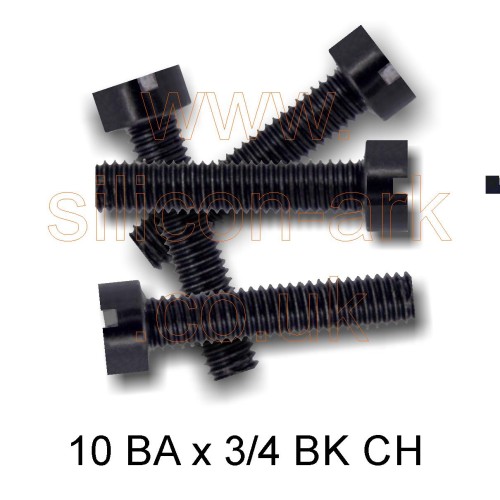 10BA x 3/4 BK steel Cheese head screw  (10 pack)