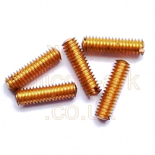 M4 x 12mm Brass Grubscrew