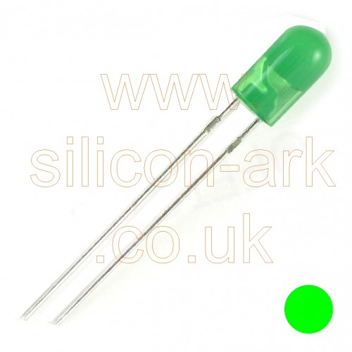 LED - 5MM green round (L-1503GD) - Kingbright