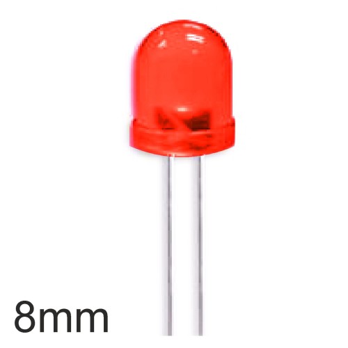 LED - 8mm RED - Kingbright